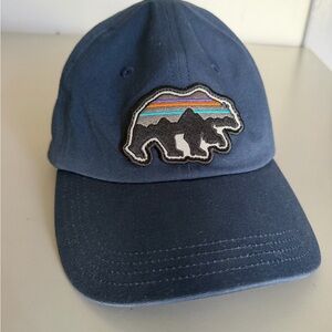 Patagonia Navy Baseball Cap with Bear Patch
